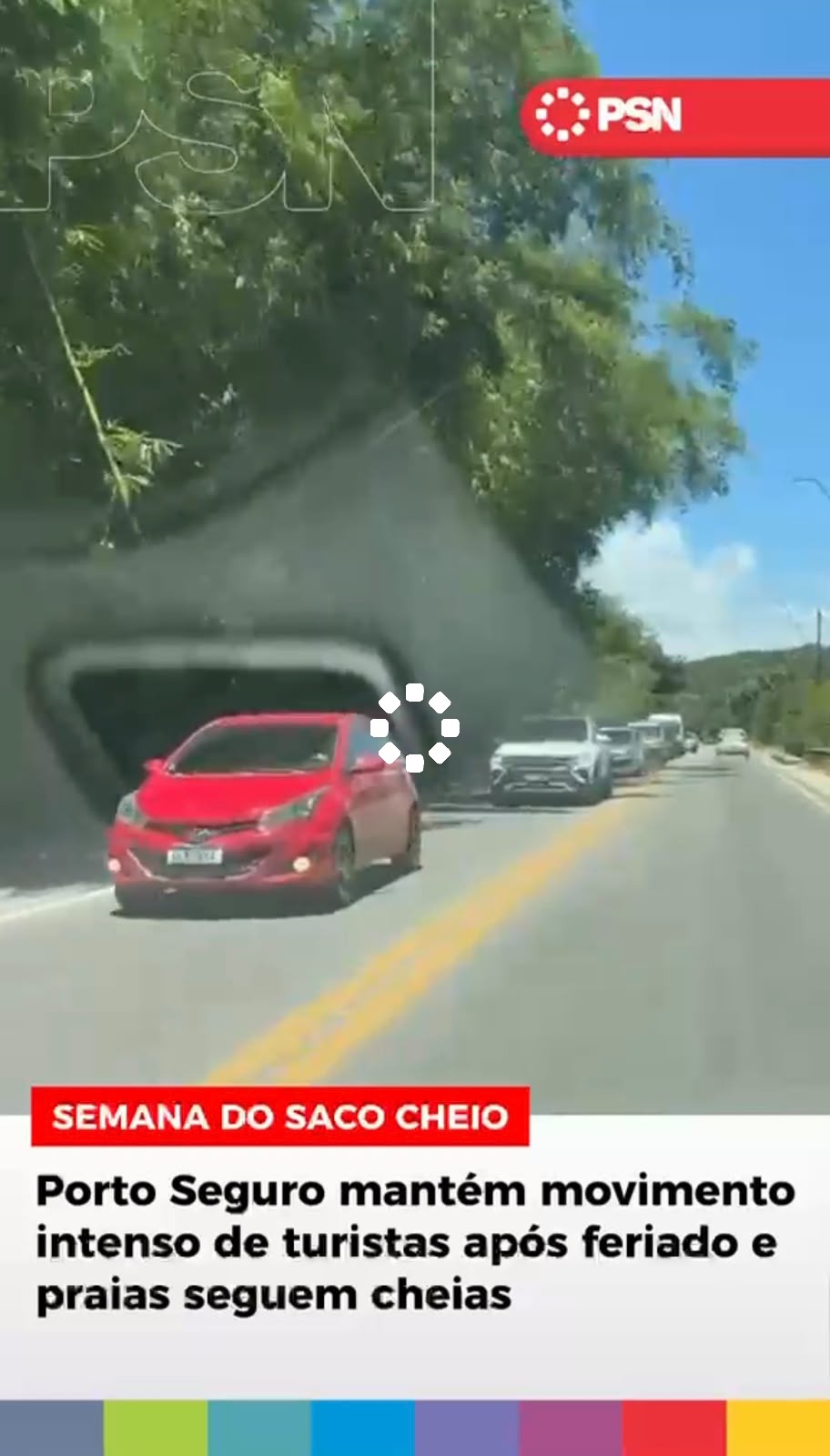 SEMANA DO SACO CHEIO Porto Seguro mantém movimento intenso de turistas após feriado e praias seguem cheias